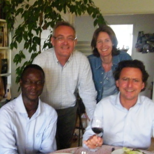 Les fondateurs de Goutte à Goutte: Anne-Carole, Père André, Didier, Virginie, Sylvain et Anne